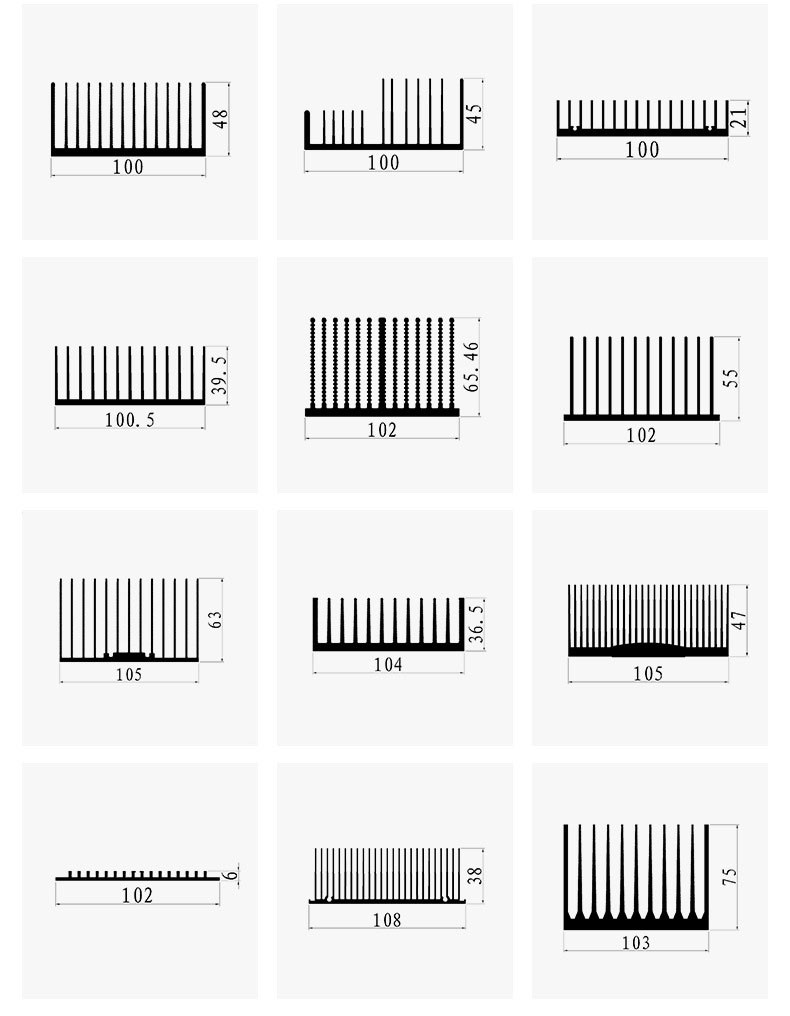 aluminum heat sink specification aluminum heat sink specification