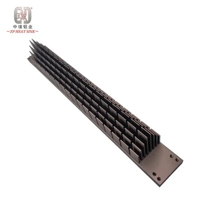 Aluminum Extrusion Wave Fin Heatsinks Fyrir LED lýsingu kælingu
